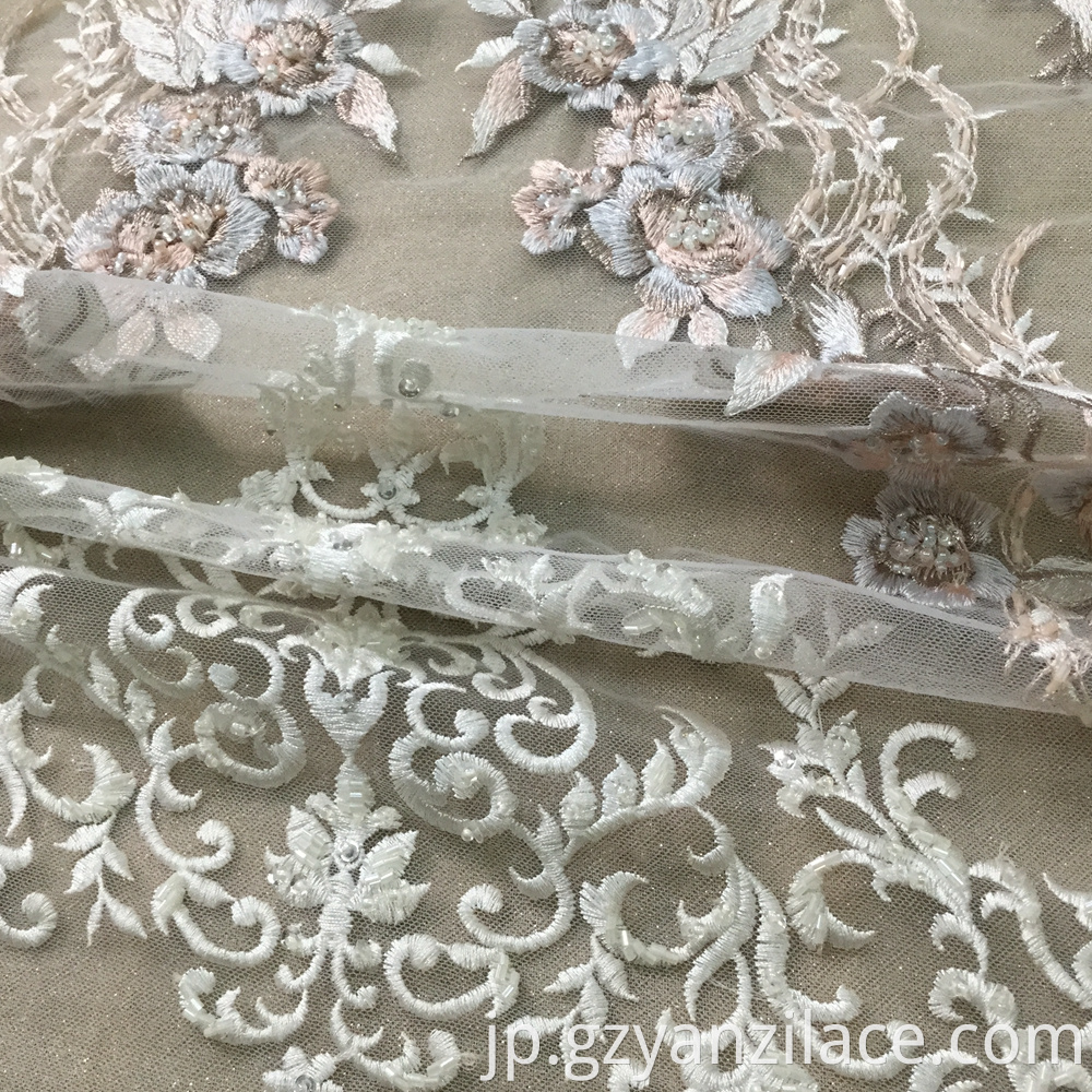 Hand Beaded Bridal Lace